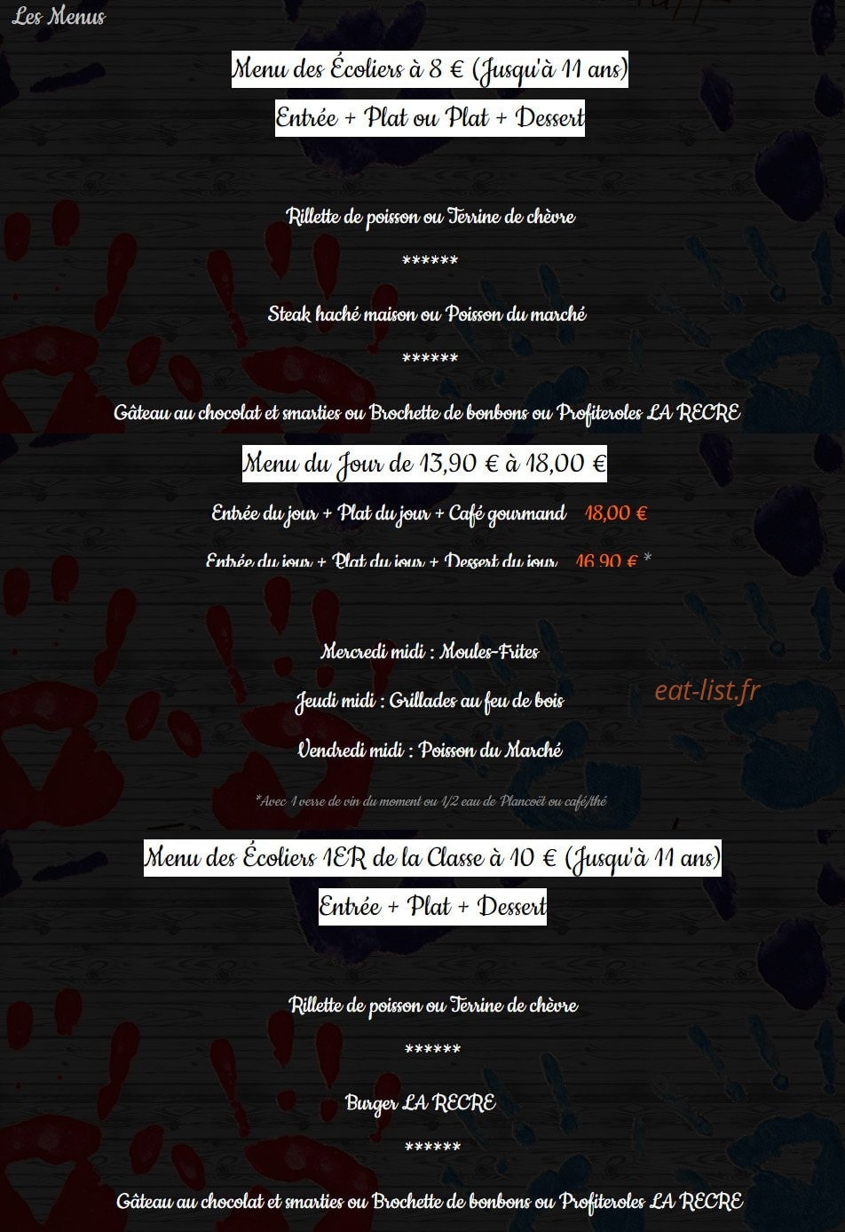 La récré — carte page 3