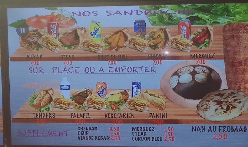 La Rose Des Sables — carte page 1