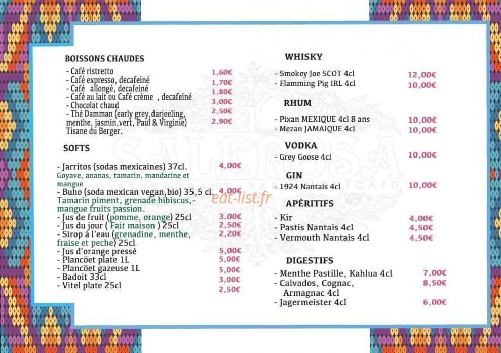 La Salerosa — carte page 3