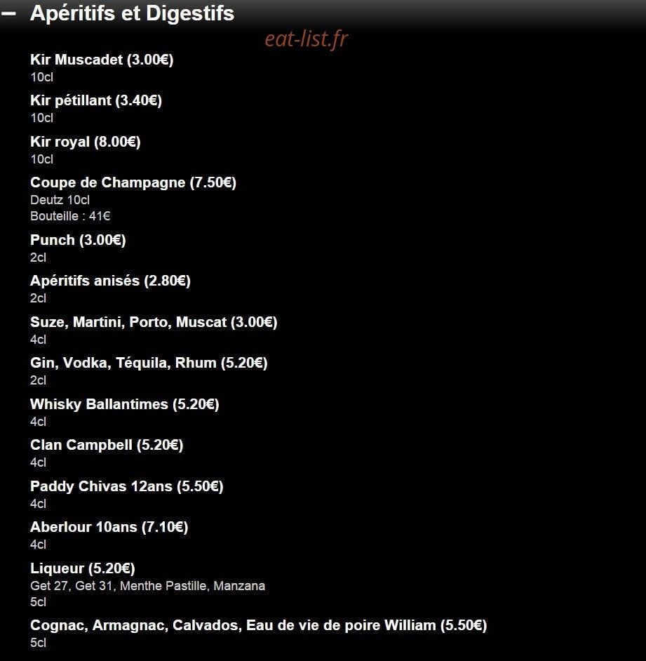 La Table de Jules — carte page 3