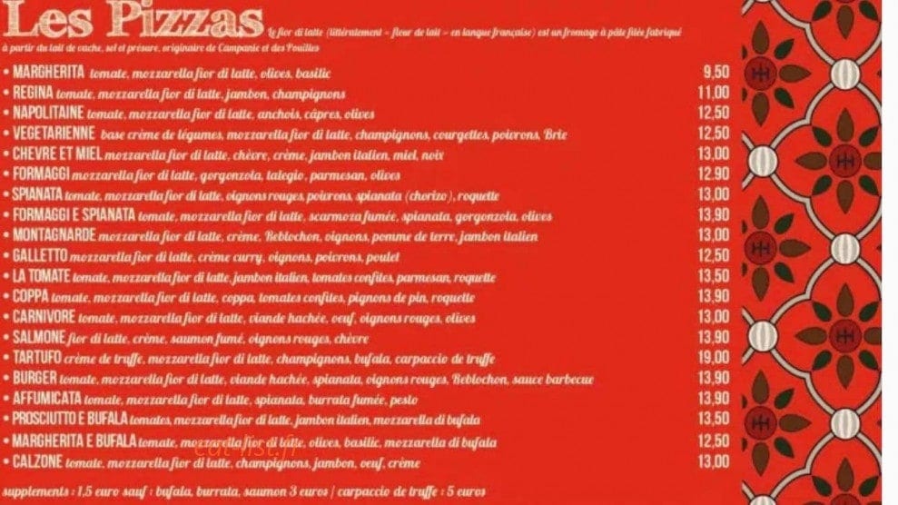 La Tomate — carte page 2