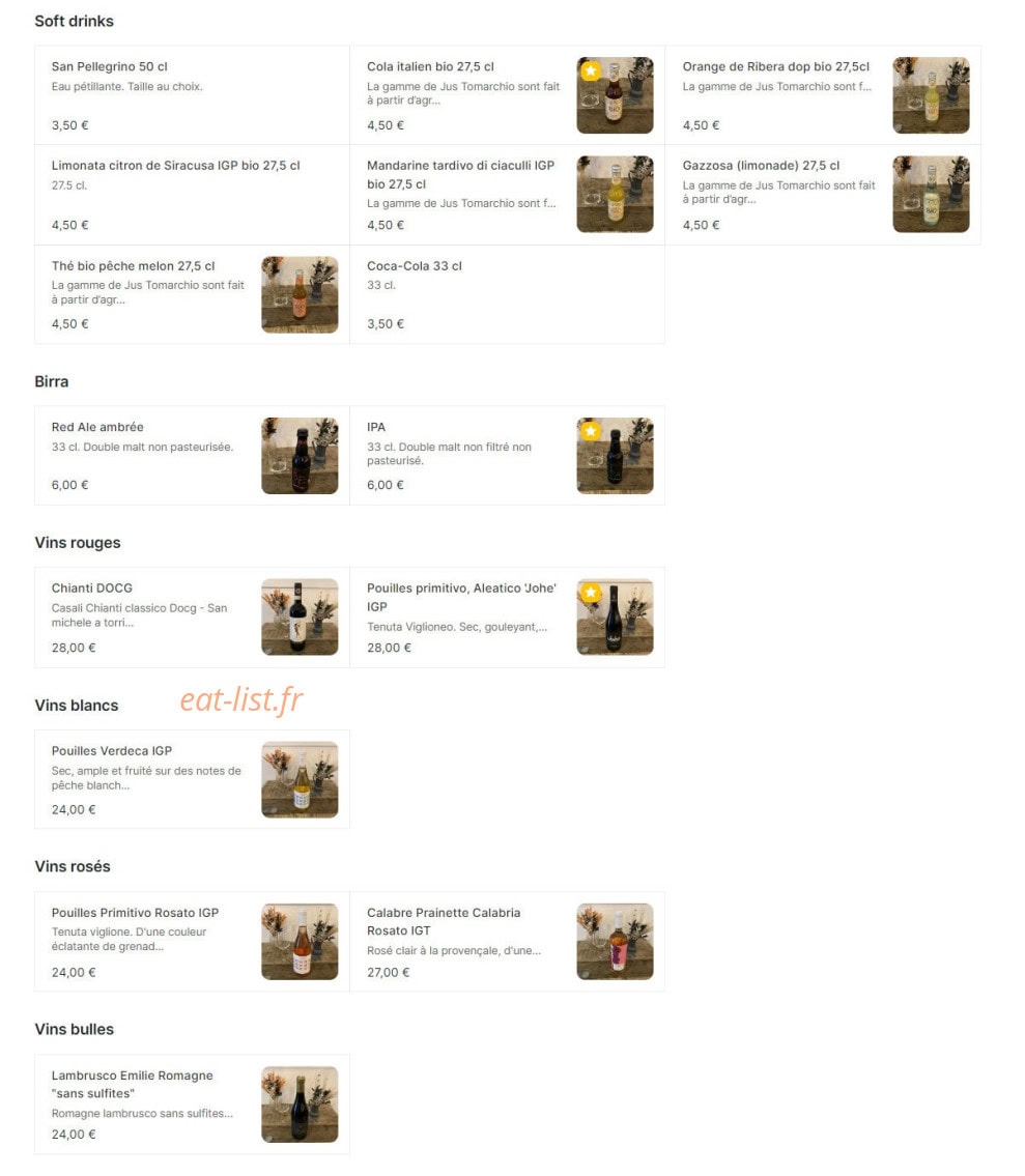 Lazzarone — carte page 2