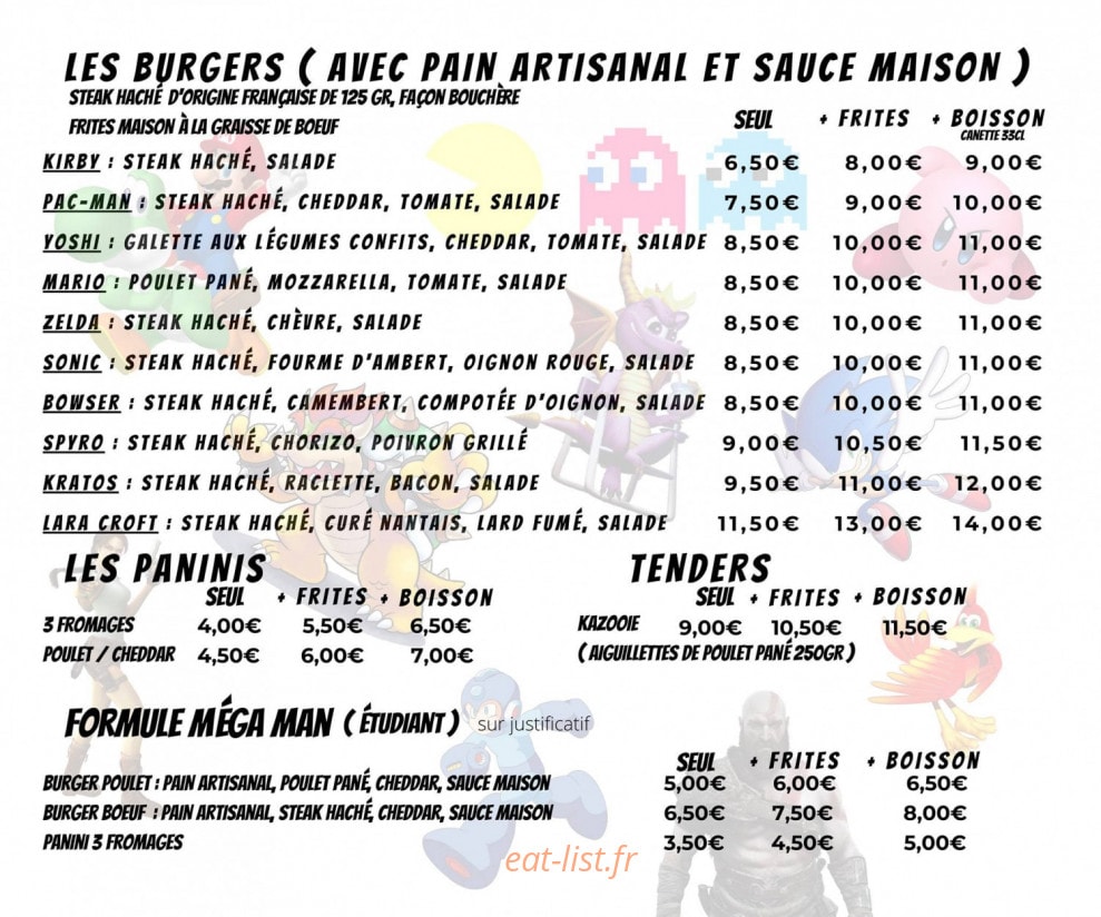 Le B'n'G — carte page 1