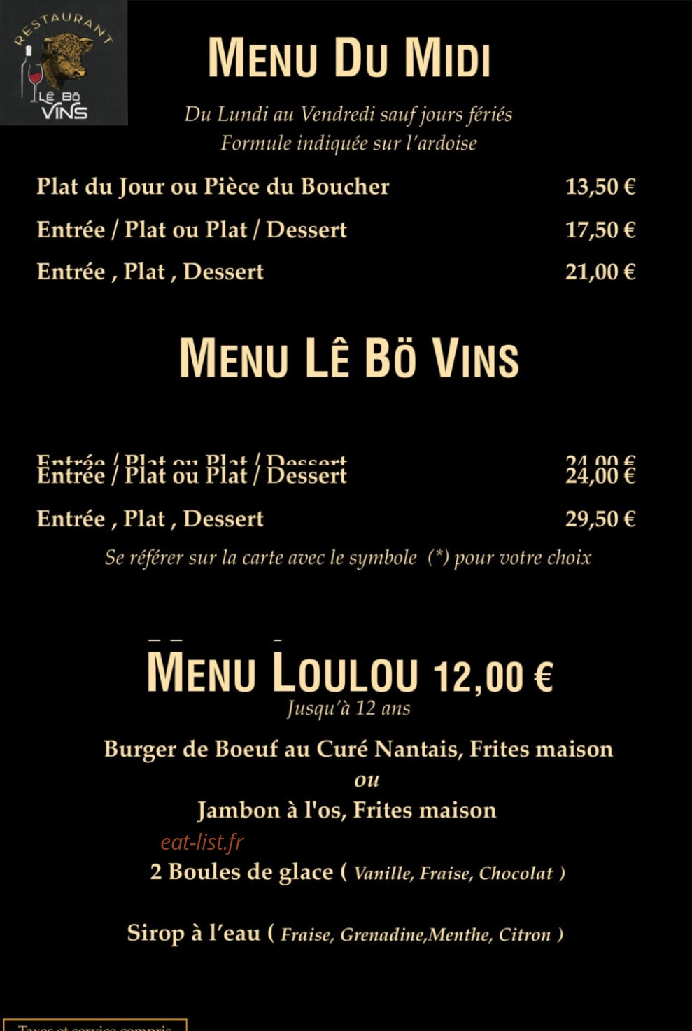 Lê Bö Vins — carte page 6
