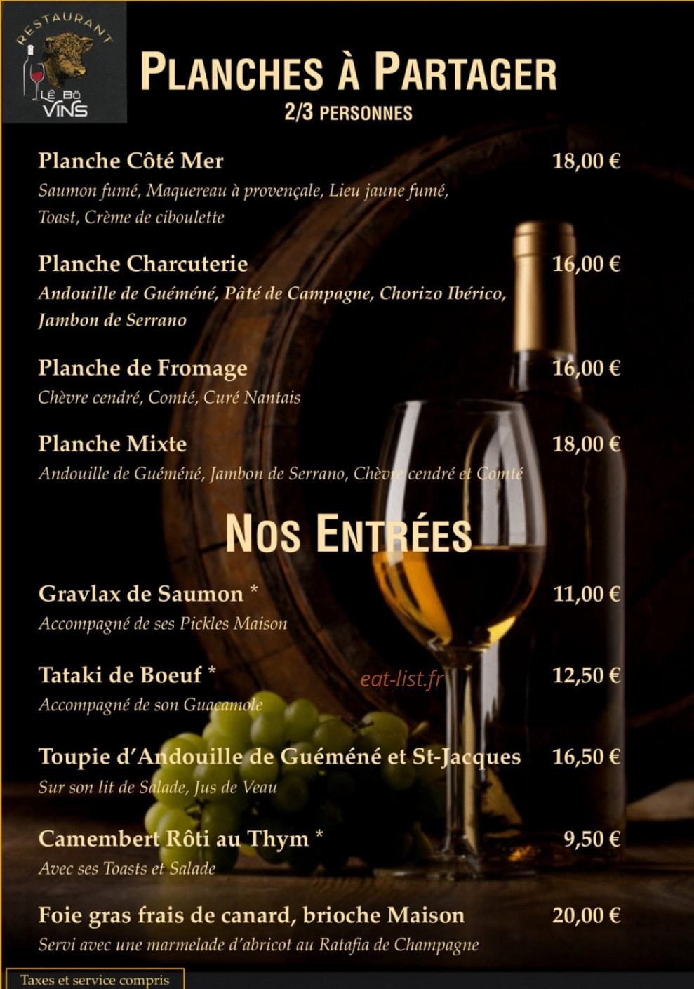 Lê Bö Vins — carte page 1