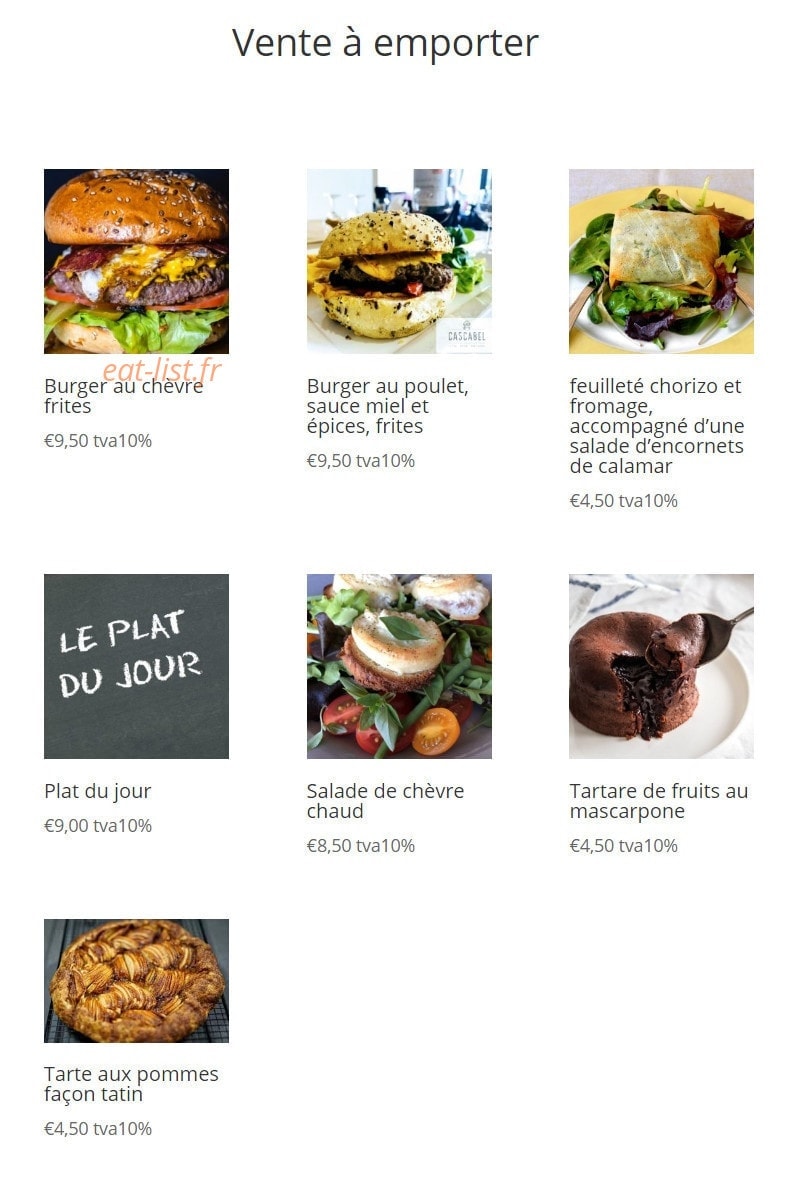 Le Cascabel — carte page 1