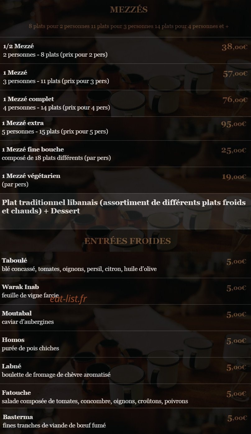 Le Cèdre — carte page 4