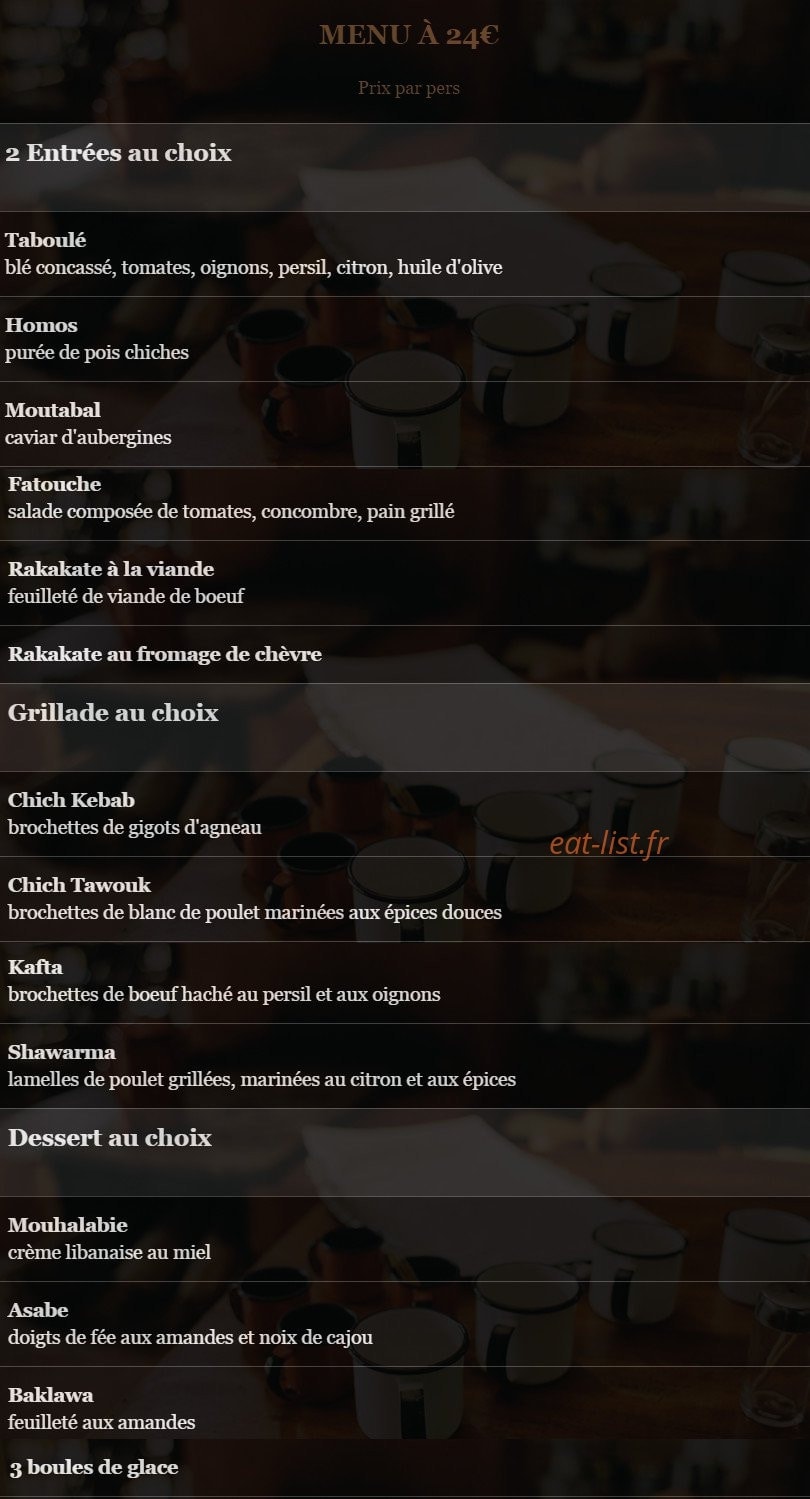 Le Cèdre — carte page 3