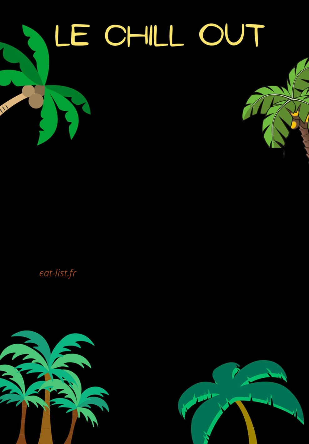 Le Chill Out — carte page 1