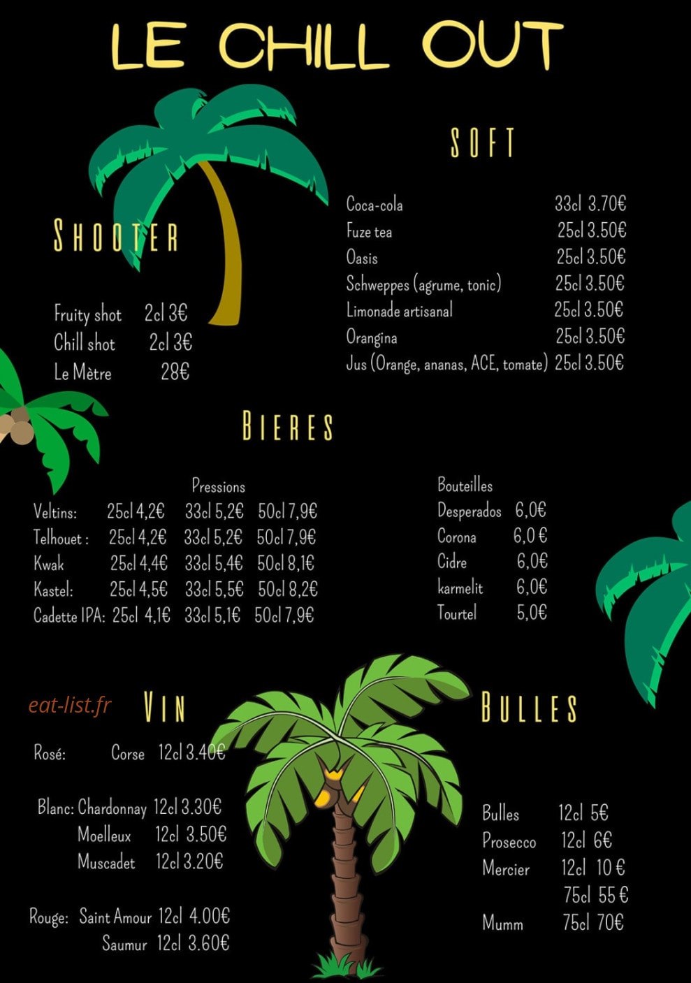 Le Chill Out — carte page 3