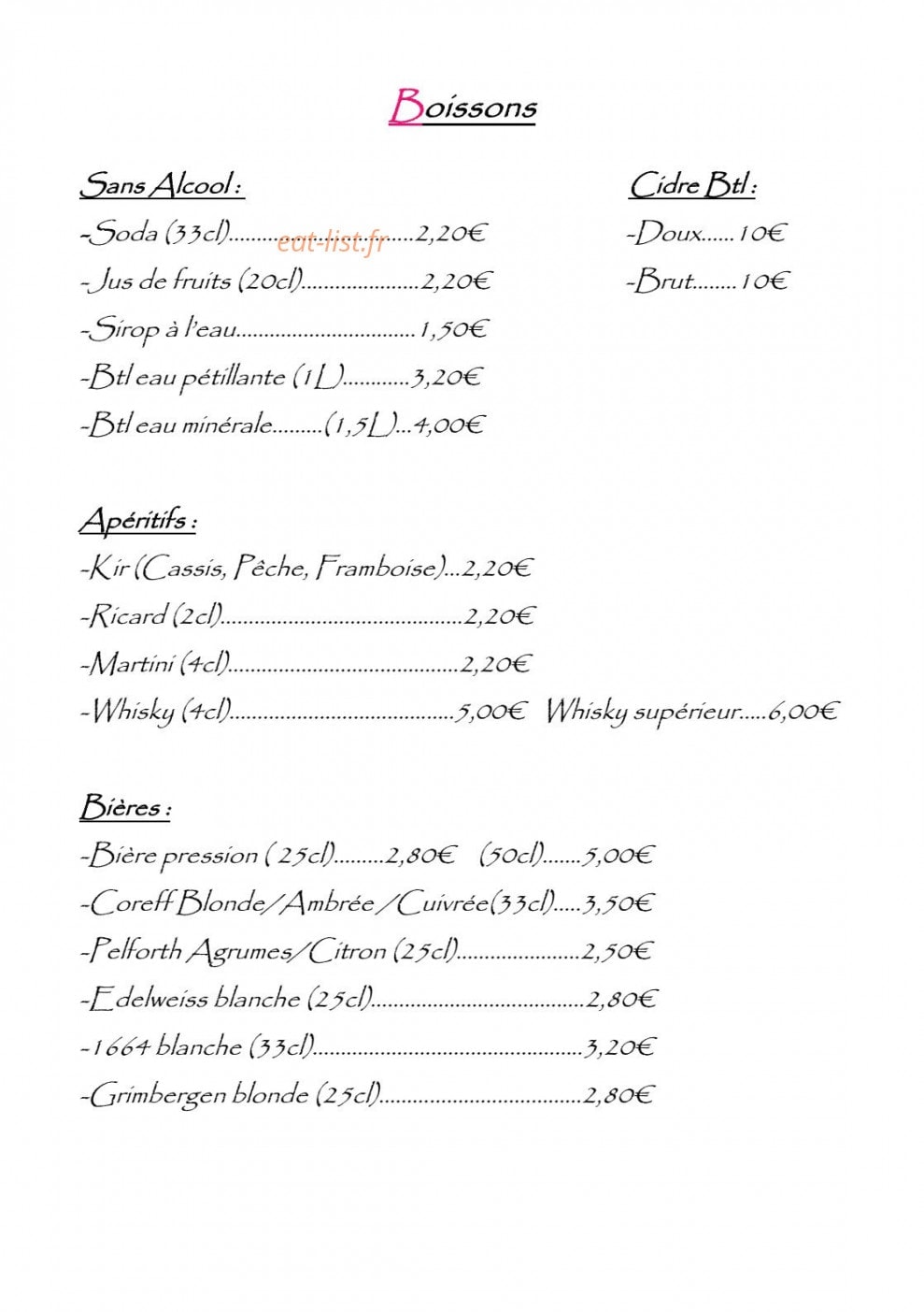 Le CookTown — carte page 5