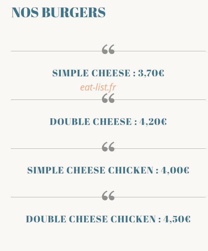 Le Fac Food — carte page 8