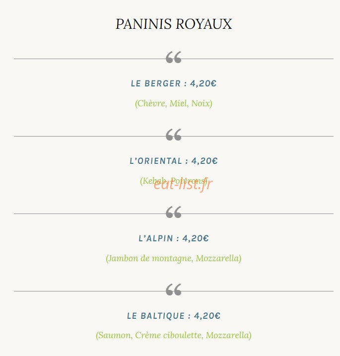 Le Fac Food — carte page 6