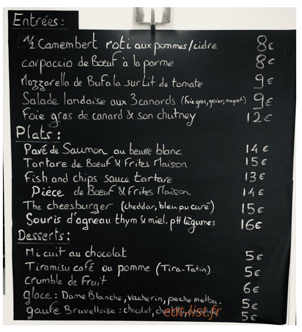Le Frencheese — carte page 1