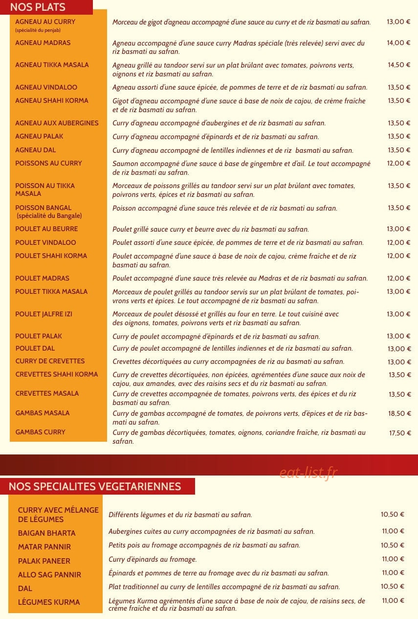 Le Gandhi — carte page 2