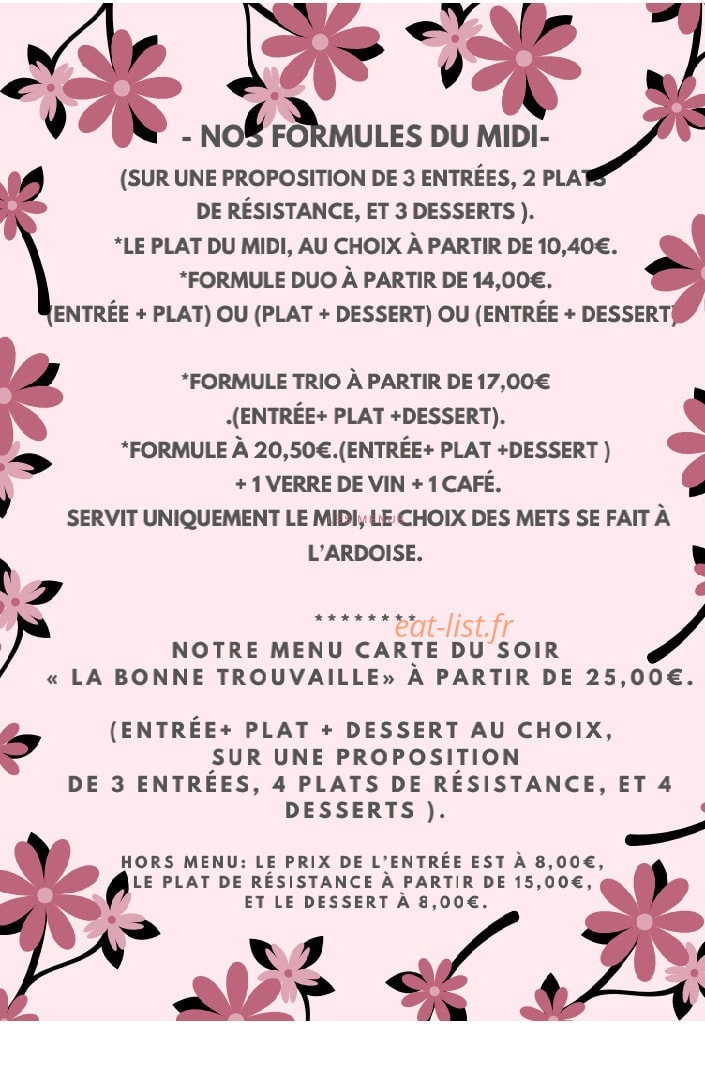 Le Grappillon — carte page 1