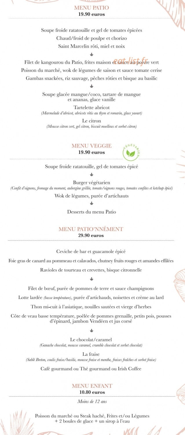 Le Patio'nnément — carte page 3