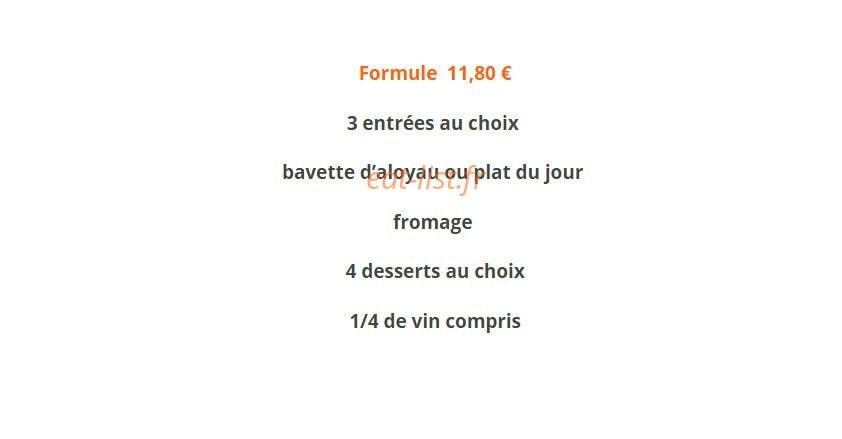 Le Petit Rungis — carte page 1
