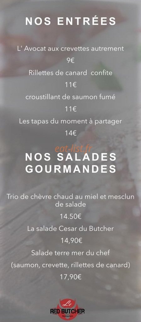Le Red Butcher — carte page 1