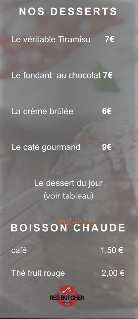 Le Red Butcher — carte page 5
