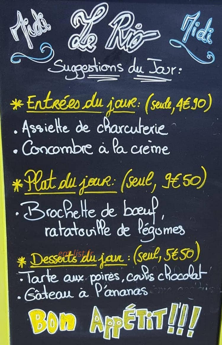 Le Rio — carte page 1