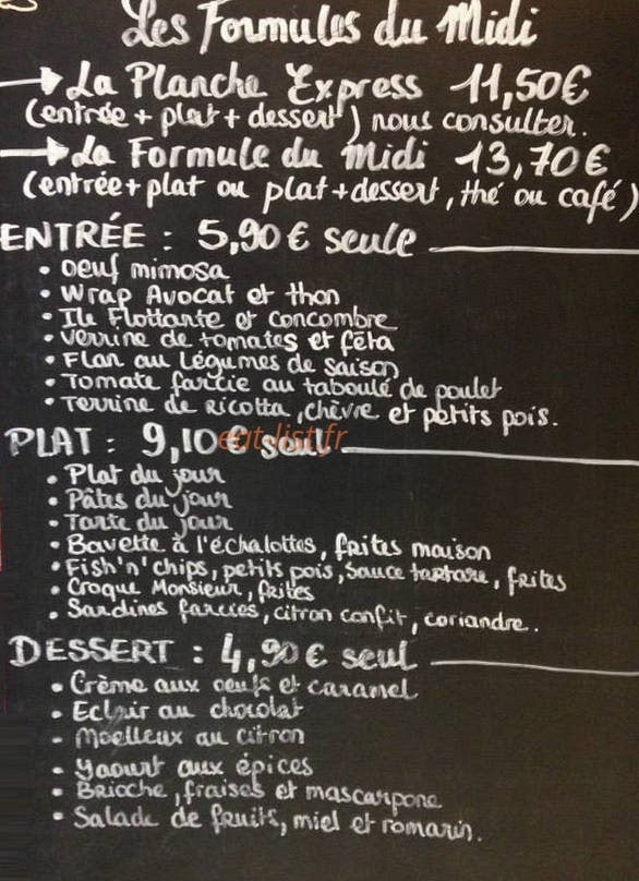 Le Select — carte page 2