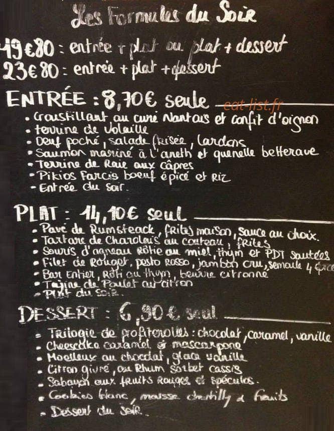 Le Select — carte page 1