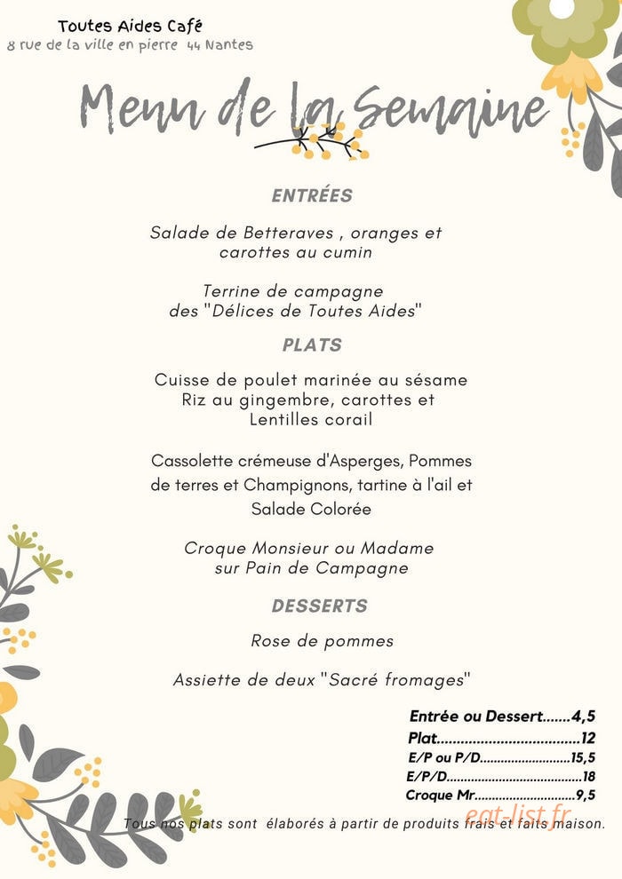 Le tac — carte page 1