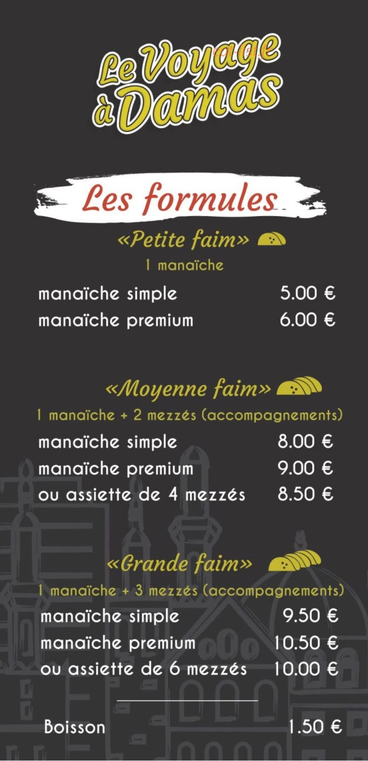 Le Voyage à Damas — carte page 1