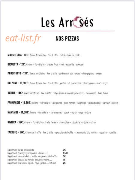 Les Arrosés — carte page 2
