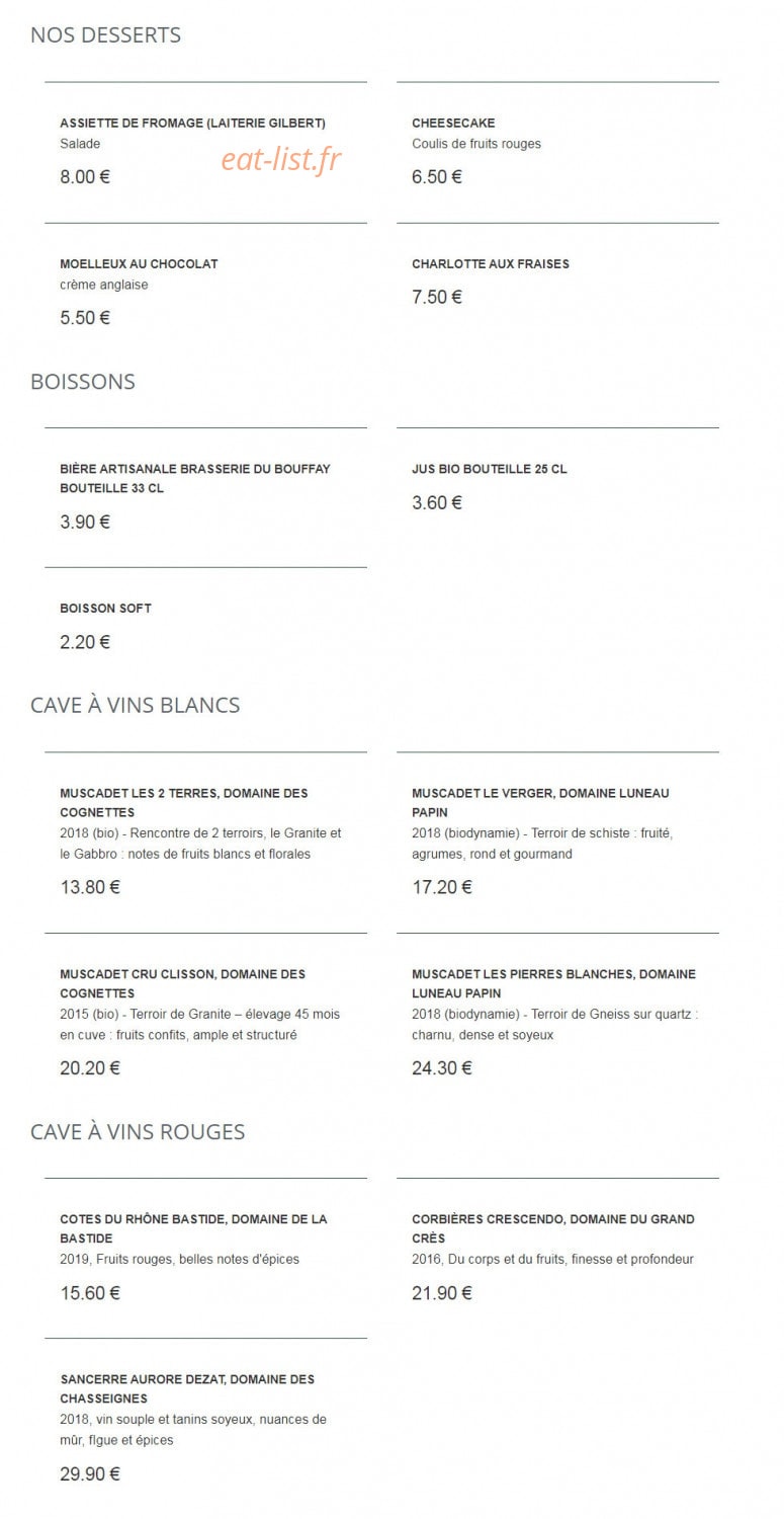 Les Funambules — carte page 2