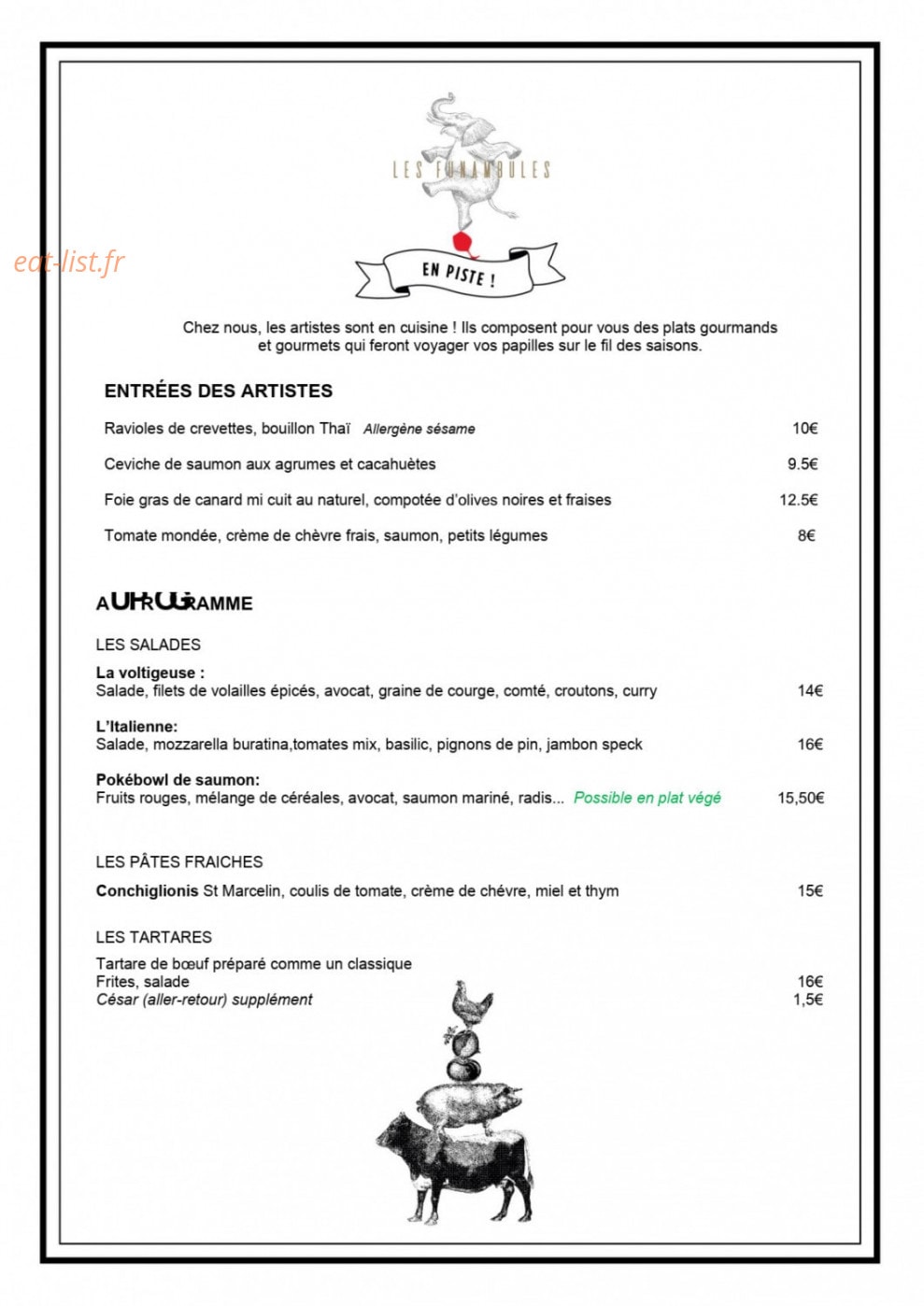 Les Funambules — carte page 3