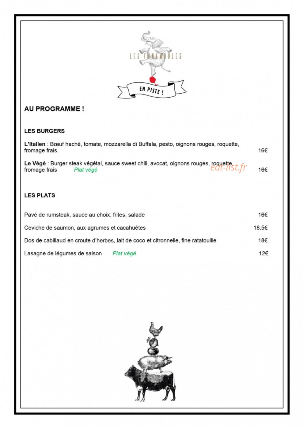 Les Funambules — carte page 4