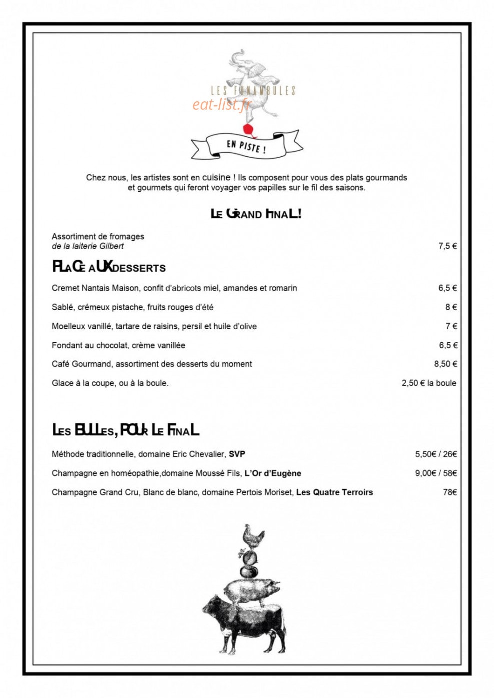 Les Funambules — carte page 5