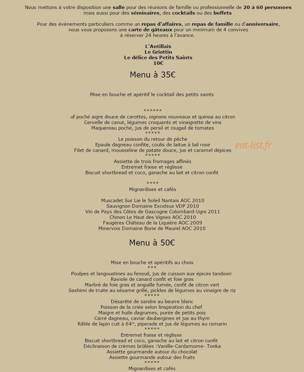 Les petits saints — carte page 4