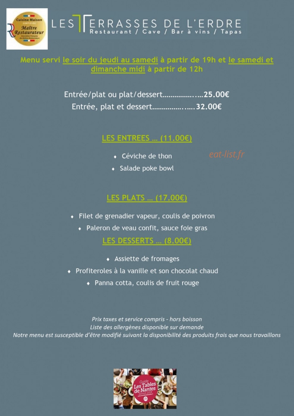 Les Terrasses de l'Erdre — carte page 2