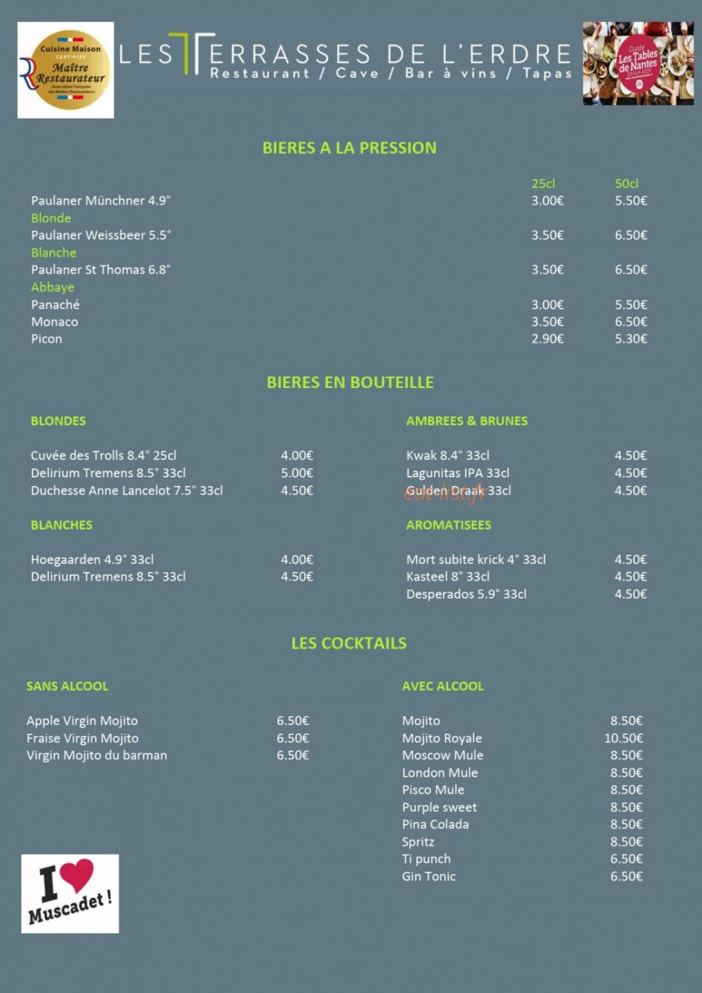 Les Terrasses de l'Erdre — carte page 5
