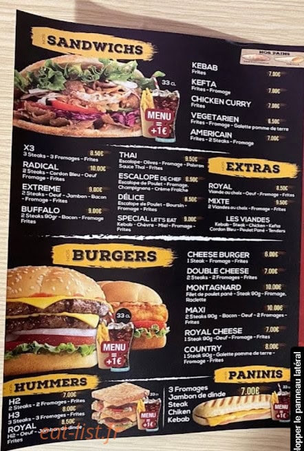 Let's Eat — carte page 1