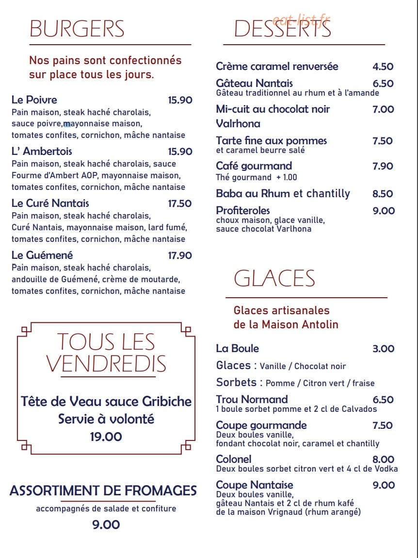 Ma Poule — carte page 2