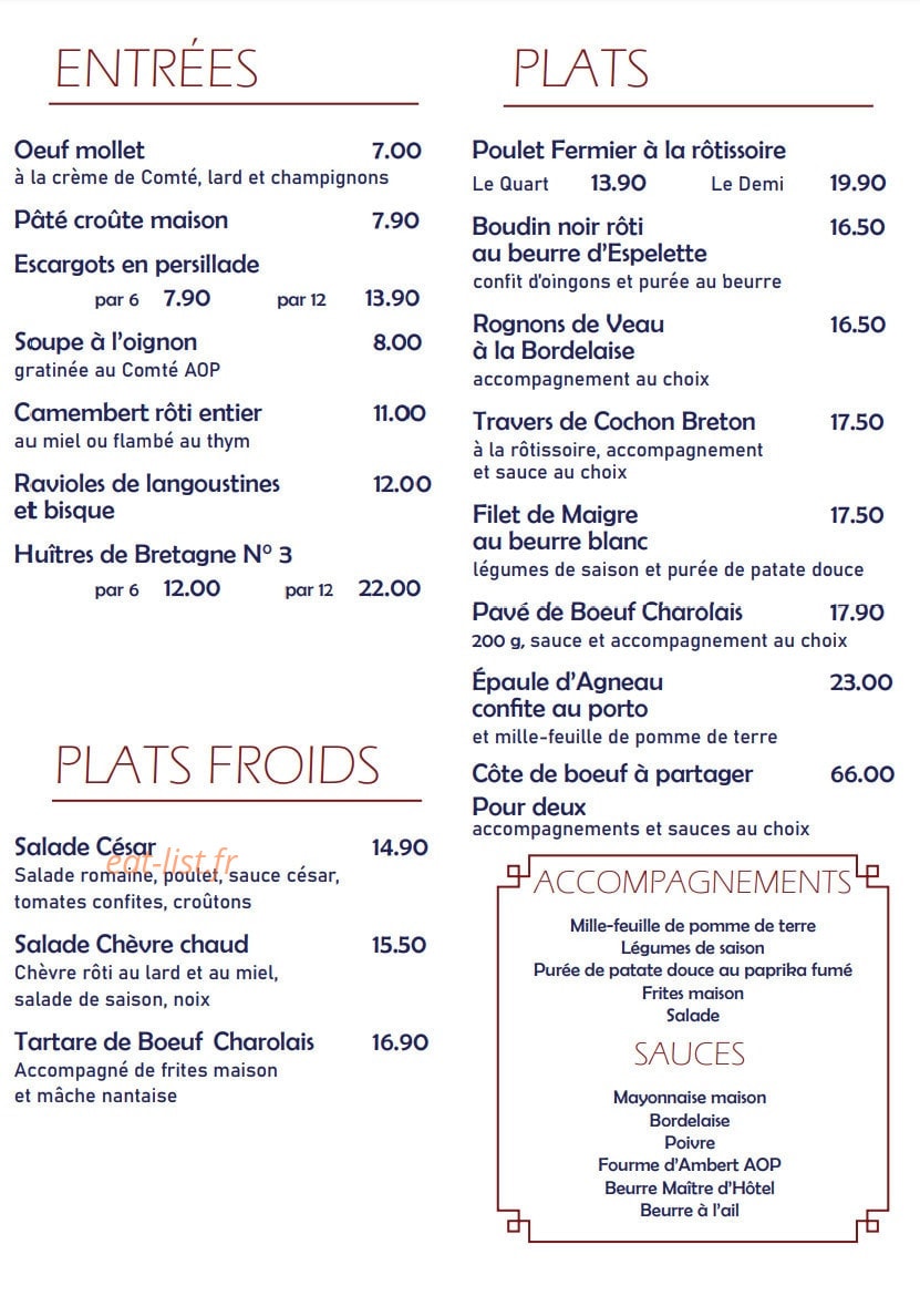 Ma Poule — carte page 1