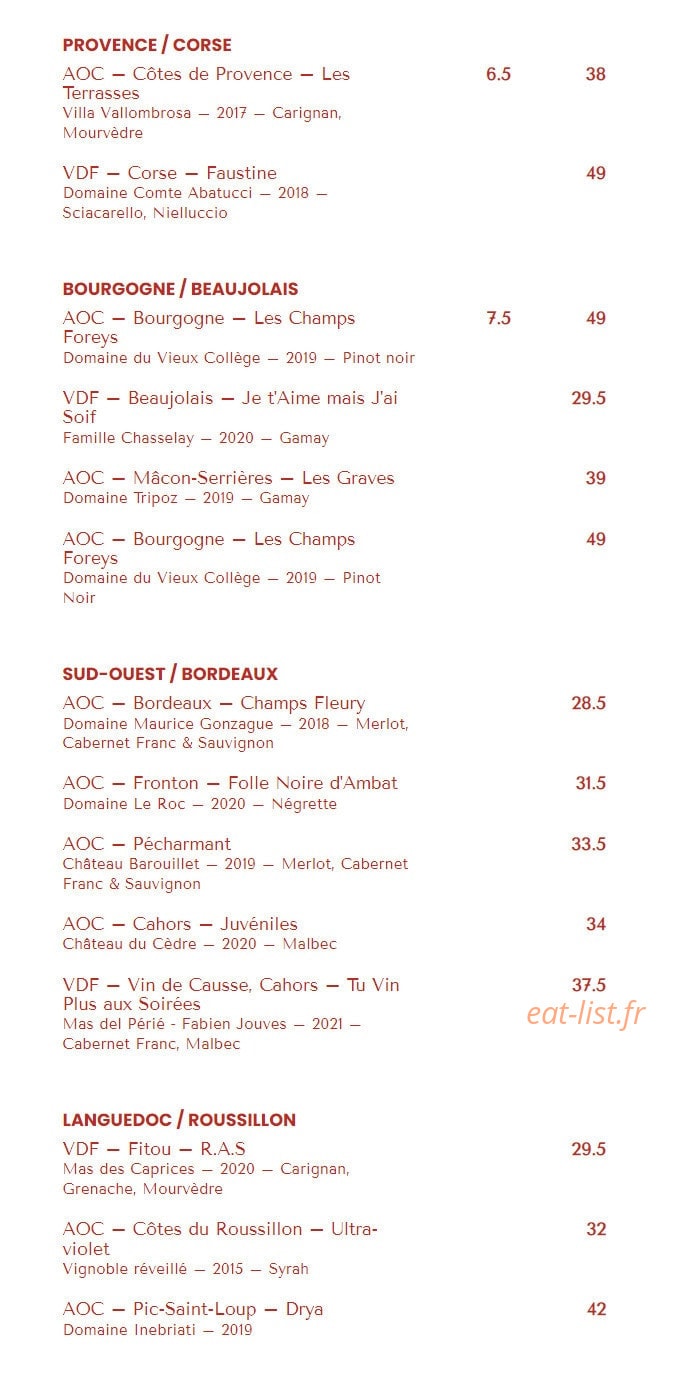 Maison Bagarre — carte page 6