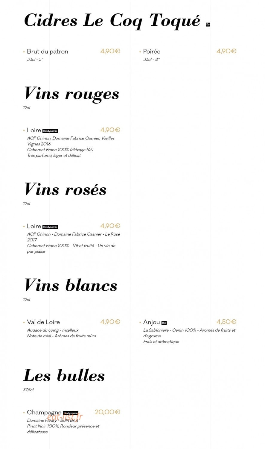 Maison Grimaud — carte page 8