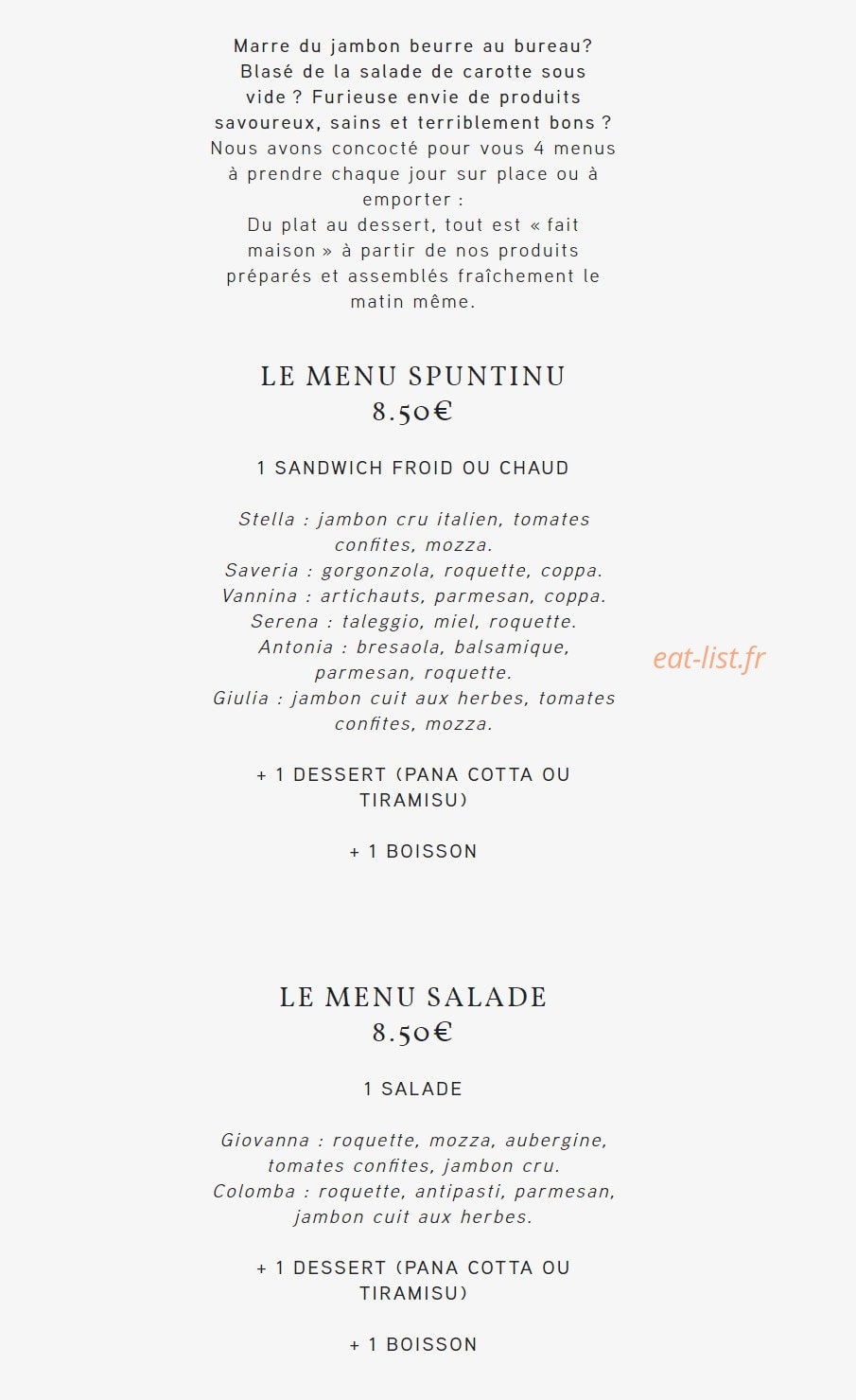 Maison Paganelli — carte page 2
