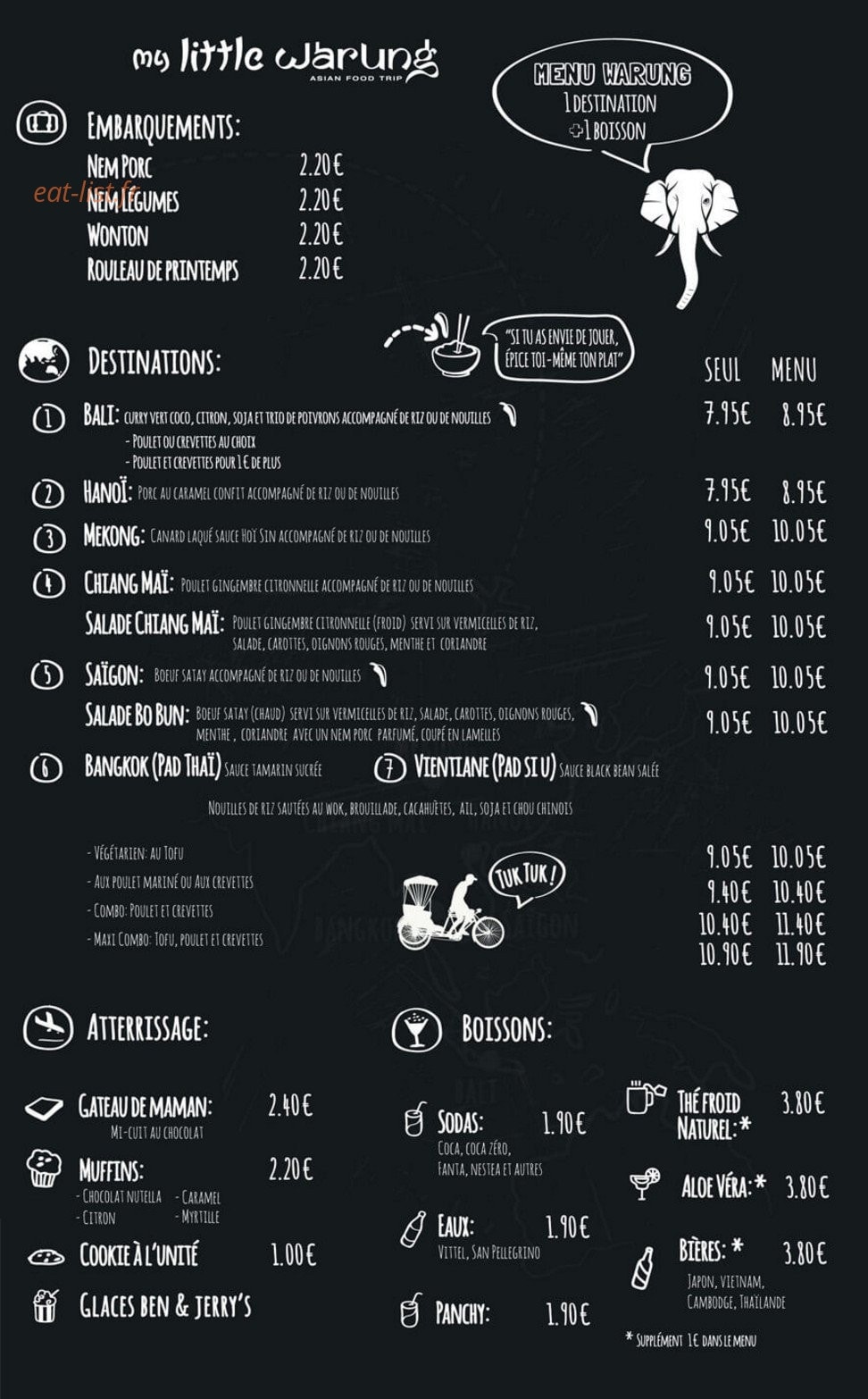 My Little Warung — carte page 1