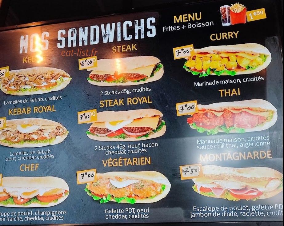 Naan Corner — carte page 1