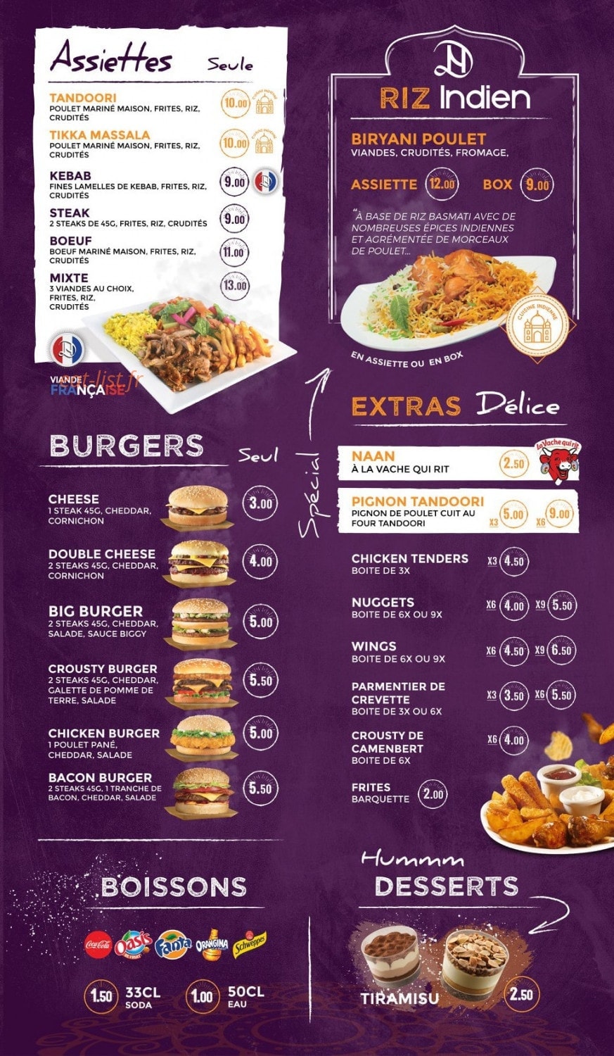 Naan Délice — carte page 2