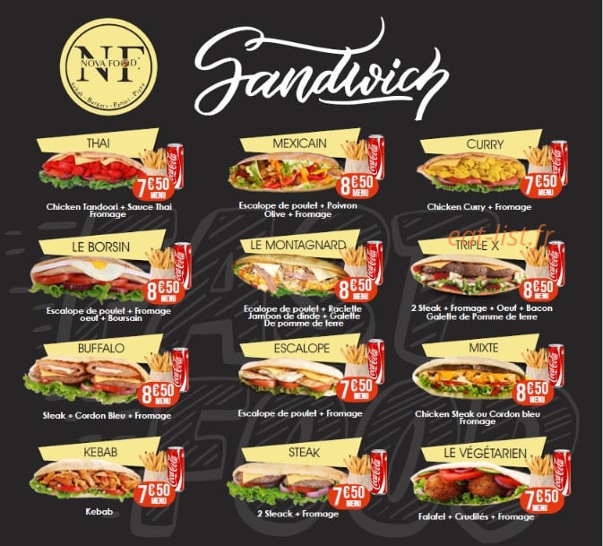 Nova Food — carte page 5