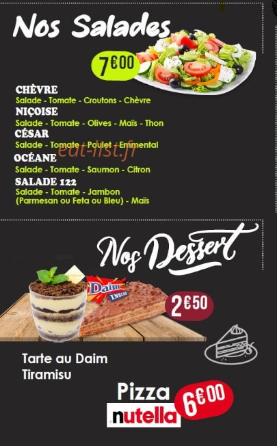 Nova Food — carte page 7