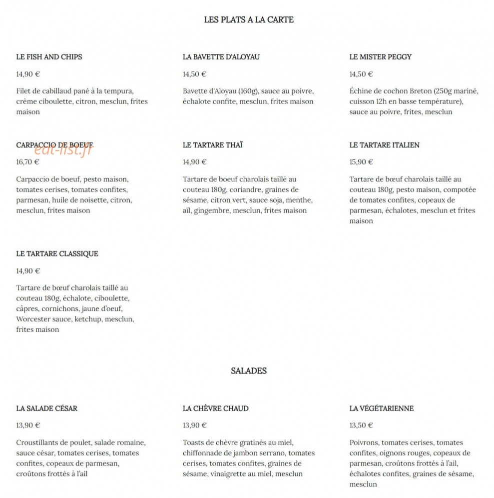 O'Bock — carte page 2