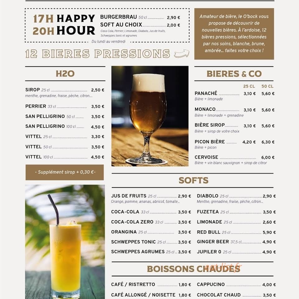 O'Bock — carte page 8